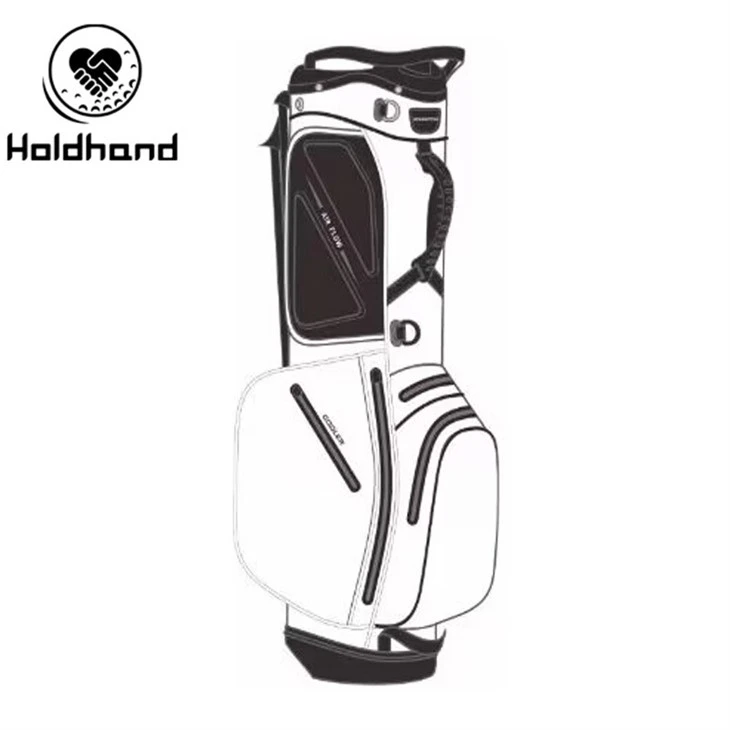 Dual Strap 7-way Wholesale OEM Design Custom Golf Bags Golf Stand Bags From Factory suppliers