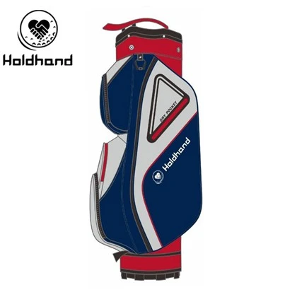 Kompakte Elite-Golftasche mit 15{{1}stufiger Schlägerkategorisierung, spezieller Putterablage, Mehrzwecktaschen, gekühltem Getränkefach, verstellbarem Gurt und ausfahrbarem Sturmschutz – für alle.
