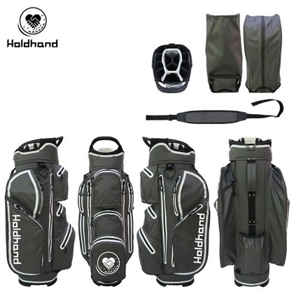 Leichte Golfwagentasche mit 15-facher Trennwand oben, individuellem Putterfach, 7 Taschen, Kühltasche, Schultergurt und Regenhaube – tragbare Tragetasche für Männer und Frauen