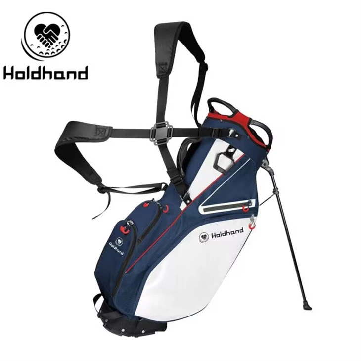 Tournament-Ready Golftaschen Kundenspezifisches PU-Leder-Ständersystem