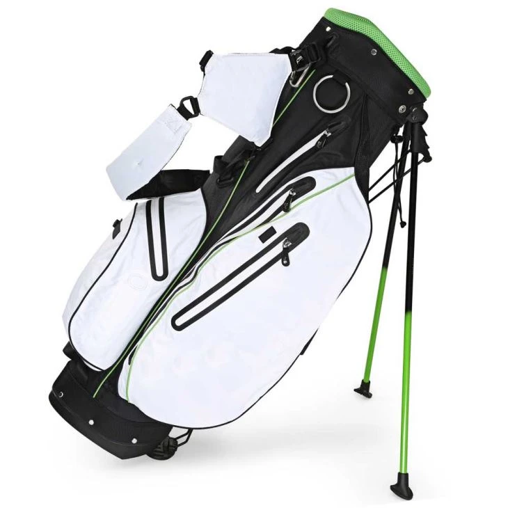 Hellgrüne wasserdichte Zipper Custom Golf Stand Bag