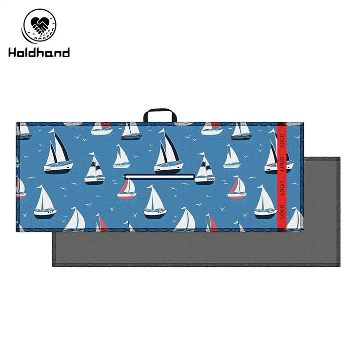 Umweltfreundliches schnell trocknendes 2er-Pack Mikrofaser-Outdoor-Mikrofaser-Wildleder-Sporthandtuch mit individuellem Logo für das Fitnessstudio