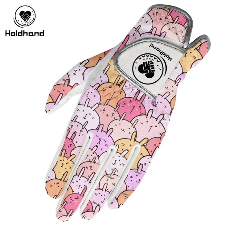 Echtes Leder Custom Design Logo Rabbit Atmungsaktive weiche Golfhandschuhe