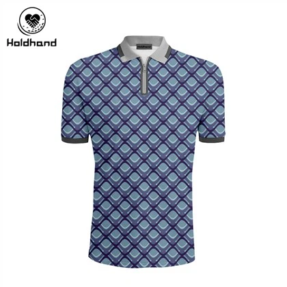 Herren-Golfshirts für trockene Passform, kurzärmliges Geometrie-Kunstdruck-Performance-Feuchtigkeitstransport-Poloshirt