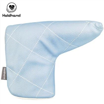 Himmelblau Stilvolle Custom PU Leder Custom Muster Golf Blade Putter Kopfbedeckung