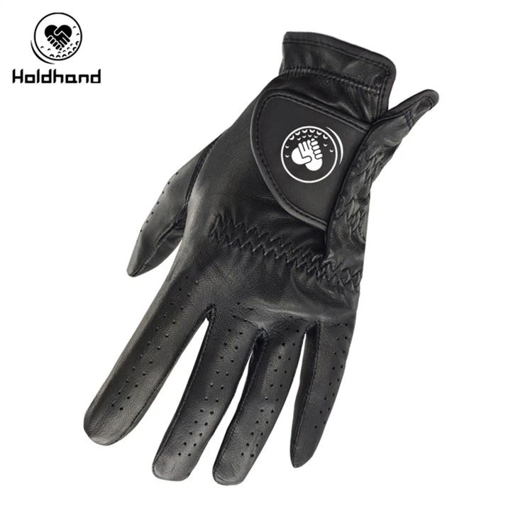 Softness And Durable Full Cabretta Golf Gloves White Color OEM Logo